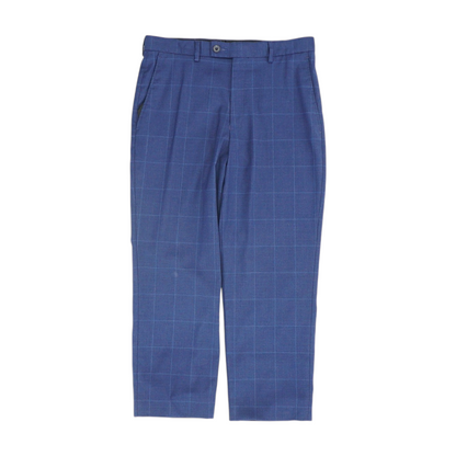 Blue Plaid Dress Pants