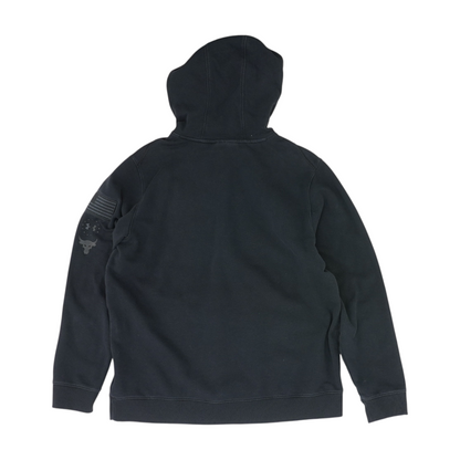 Black Solid Hoodie Pullover
