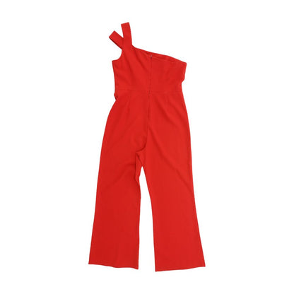 Red Solid Jumpsuit