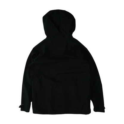 Black Solid Rain Jacket