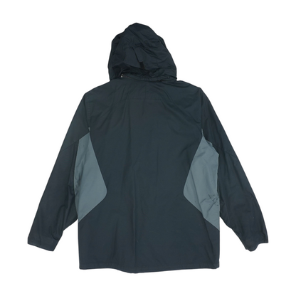 Black Solid Rain Jacket
