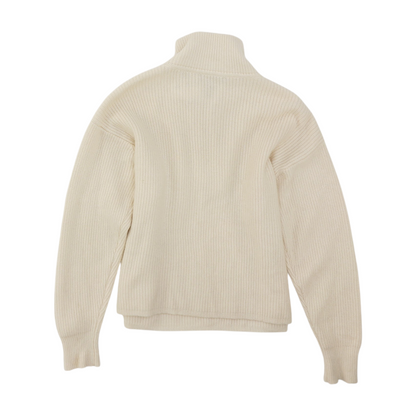 Cream 1/4 Zip Sweater