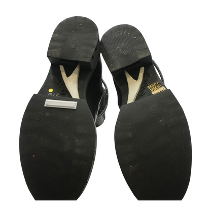 Black Cleo Crystal Bootie 25