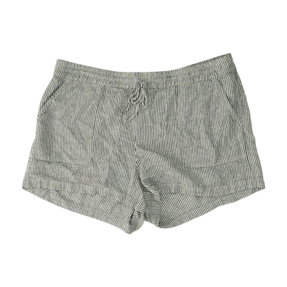 White Striped Chino Shorts