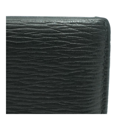 Black Leather Wallet with ID Window