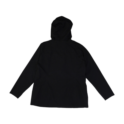 Black Solid Rain Jacket