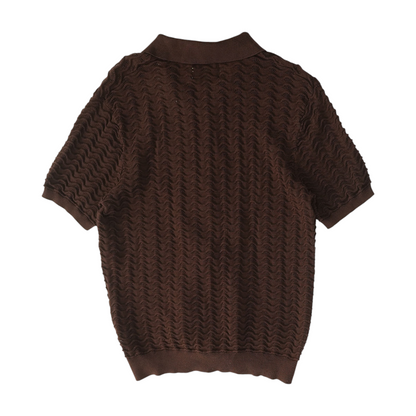 Brown Solid Cardigan Sweater