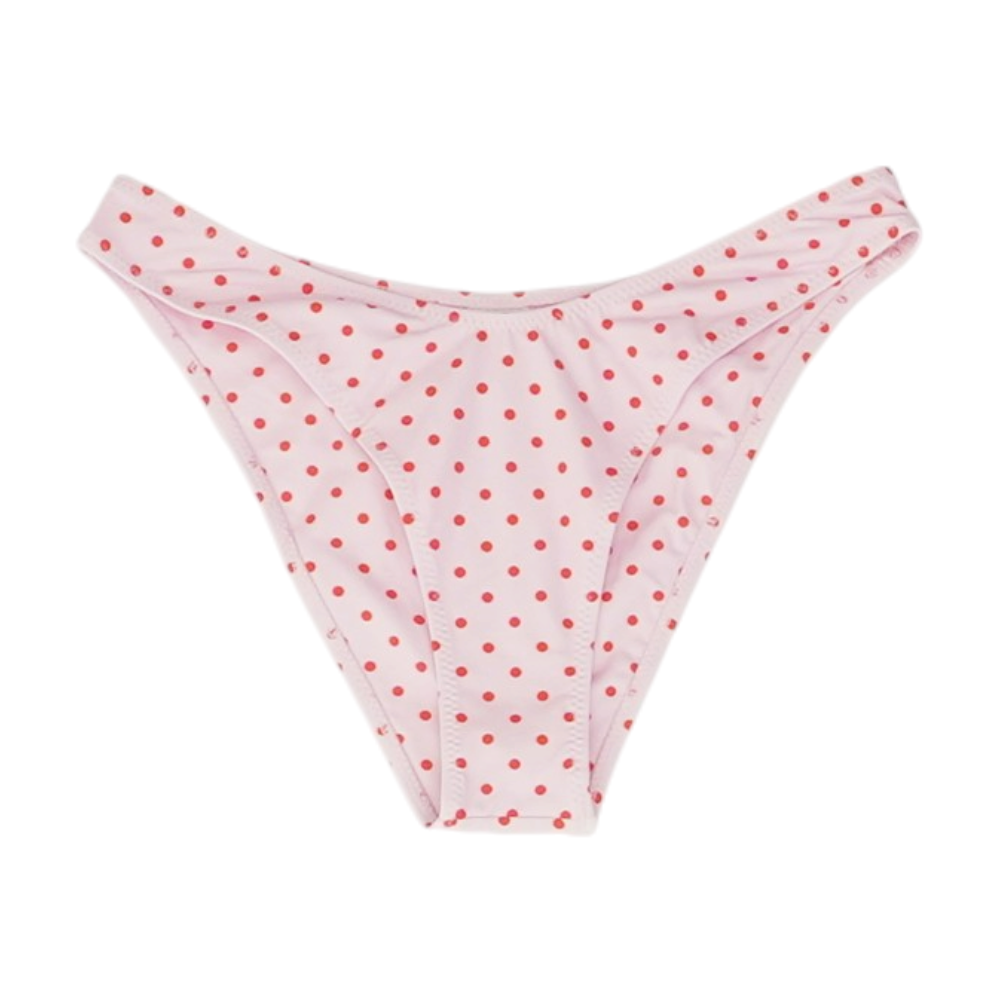 Pink Polka Dot Swim Bottom