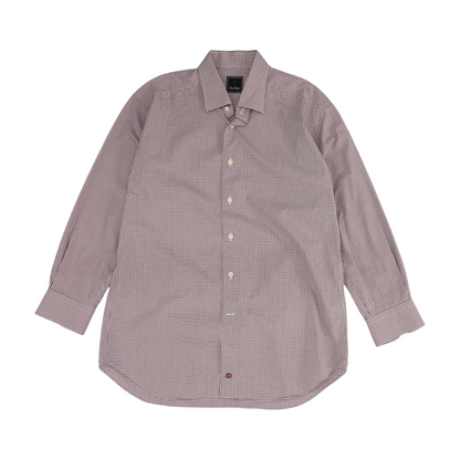 Red Check Long Sleeve Button Down