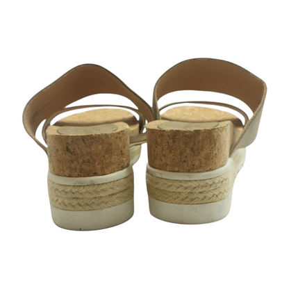 Bronze Wedged Sandals