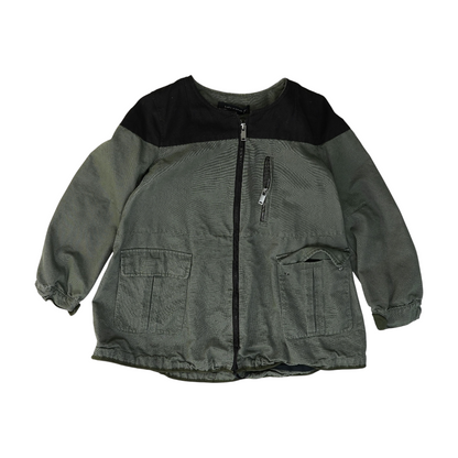 Gray Color Block Jacket
