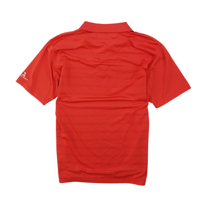 Red Striped Short Sleeve Polo