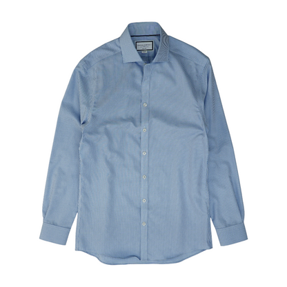 Blue Print Long Sleeve Button Down