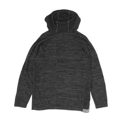 Gray Solid Pullover Sweater