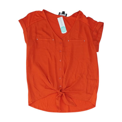 Red Button Down