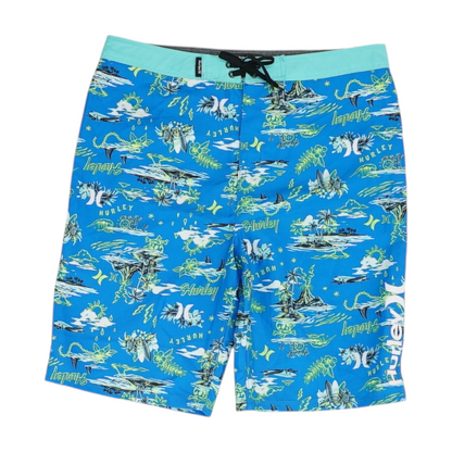 Blue Graphic Swim Bottom