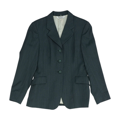 Gray Tall Striped Blazer