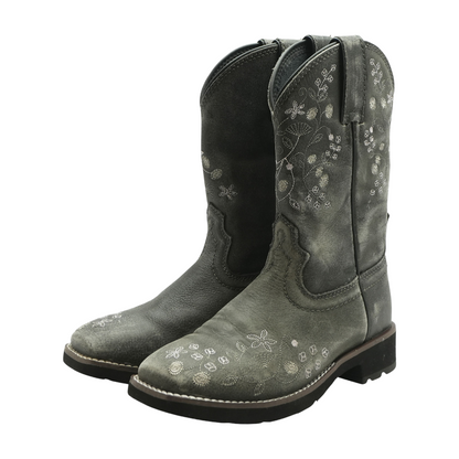 Gray Boots Shoes