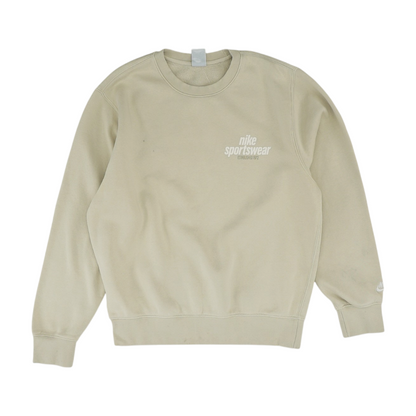 Beige Solid Sweatshirt Pullover
