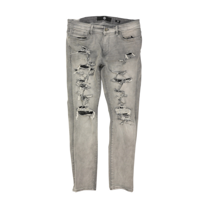 Gray Tapered Jeans