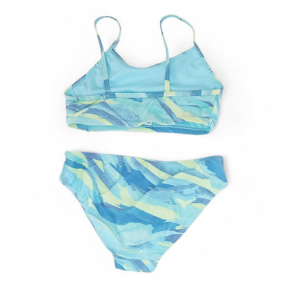 Turquoise Graphic Two-Piece