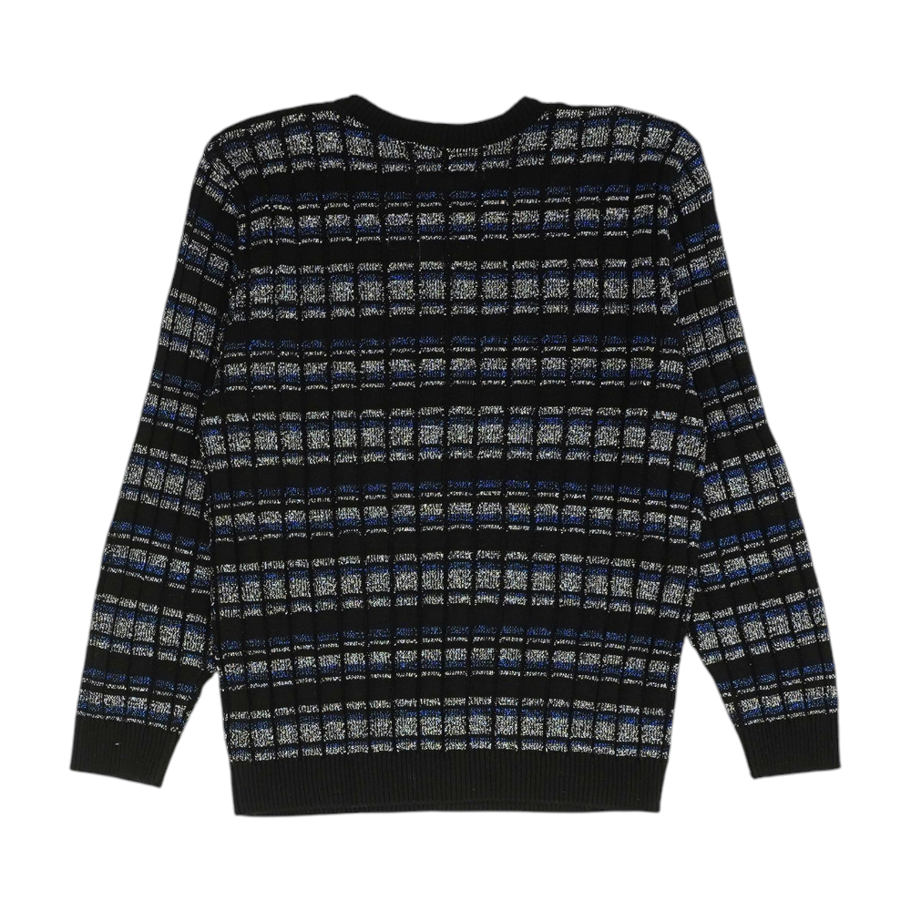 Black Striped Pullover Sweater