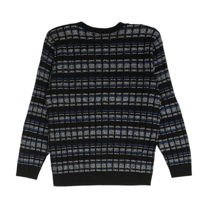 Black Striped Pullover Sweater