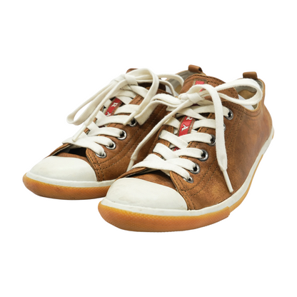 Brown Leather Trainers