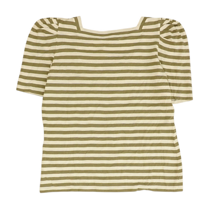 Green Striped Blouse