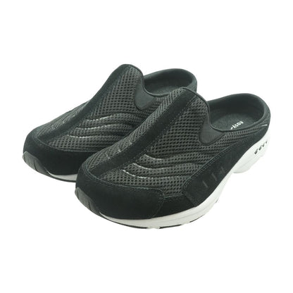 Traveltime Black Slip On Athletic Shoes