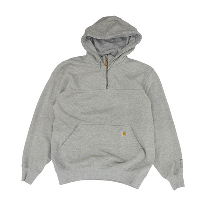 Gray Solid Hoodie Pullover