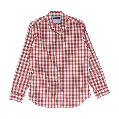 Red Check Long Sleeve Button Down