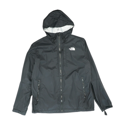 Black Solid Rain Jacket