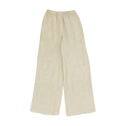 Beige Petite Wide Leg Pants