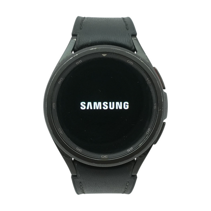 43mm Galaxy Watch6 Classic Black Smartwatch Black Band M/L