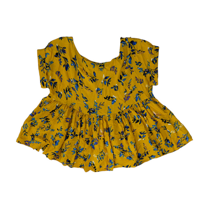 Yellow Floral Blouse