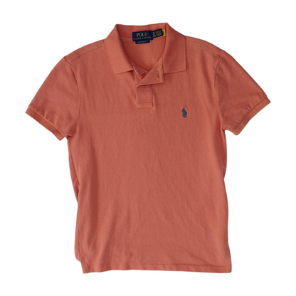 Pink Solid Short Sleeve Polo