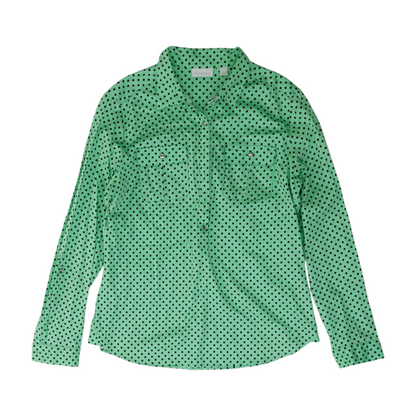 Green Polka Dot Blouse