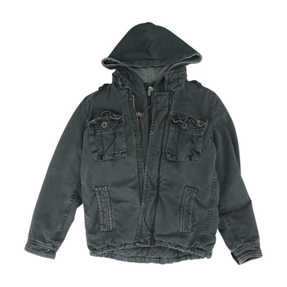 Gray Solid Jacket