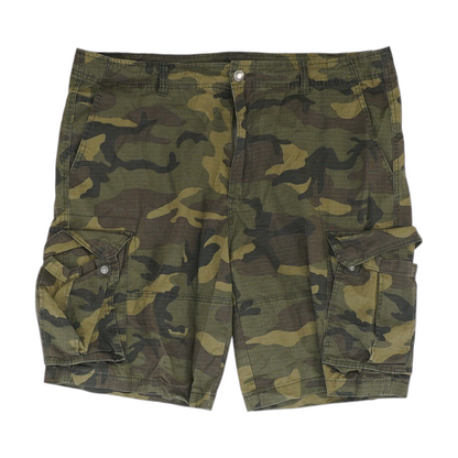 Green Camo 5-Pocket Shorts