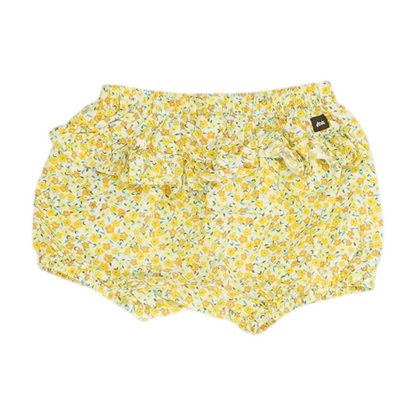 Yellow Floral Casual Shorts