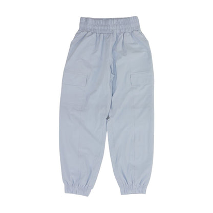 Blue Solid Joggers Pants