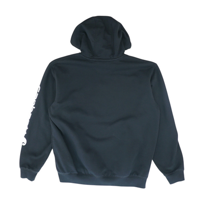 Black Solid Hoodie Pullover