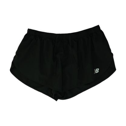 Black Solid Active Shorts