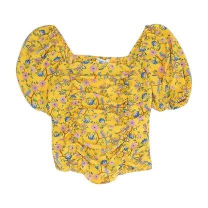 Yellow Floral Blouse