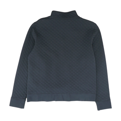 Black Solid 1/4 Zip Pullover