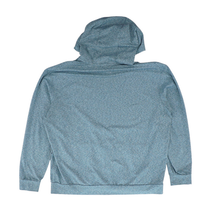 Blue Solid Hoodie Pullover
