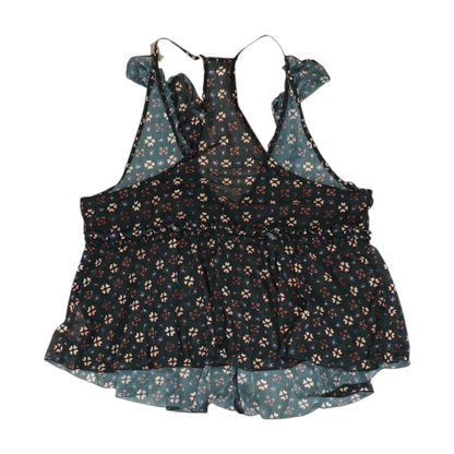 Black Floral Blouse