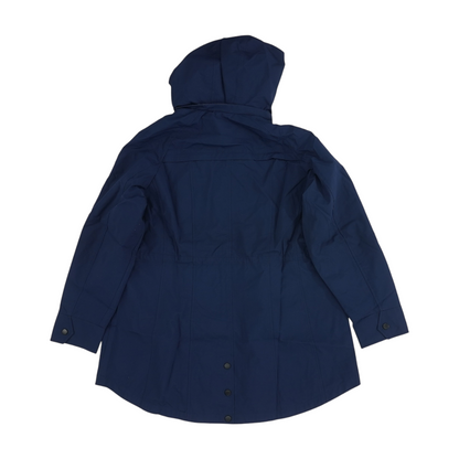 Navy Solid Rain Coat
