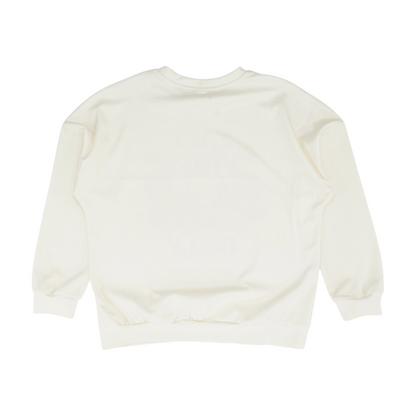 Ivory Graphic Sweatshirt Pullover